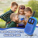 Walkie Talkies for Kids with Dinosaurs Silicone Sleeve, Toys for 3-7 Year Old Boys Girls, Kids Walkie Talkies 1000FT Range 2 Channels 2 Way RadioToy Gifts for 5-8 Year Old Boys Girls by TinyTreasures Baby Boutique