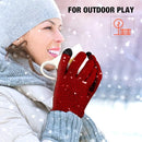 Geyoga 2 Pairs Women's Winter Touch Screen Gloves Soft Warm Fleece Lined Knit Elastic Cuff Winter Texting Gloves by TinyTreasures Baby Boutique
