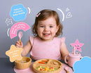 Bamboo Baby Feeding Set for Infants & Toddlers - Baby Essentials, Non-Toxic, Sustainable, Bamboo Suction Plate & Bowl, Bib, Sippy Cup w/Lid & Straw, Daily Use, Travel, Baby Shower Gifts (Pink) by TinyTreasures Baby Boutique