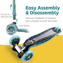 3 Wheel Scooter for Kids Ages 6-12,Kids Scooter with Light Up Wheels, Sturdy Deck Design, and 4 Height Adjustable Suitable for Kid Ages 3-12 by TinyTreasures Baby Boutique