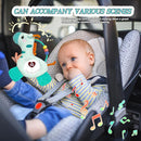 Baby Musical Activity Soft Toys with Sound & Light, Sensory Toys for Infant Developmental with Teether, Rattle and Textures, Soft Plush Toy for Newborn Gift 6 to 12 Months (Giraffe) by TinyTreasures Baby Boutique