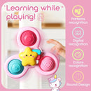 ALASOU 3PCS Pop Suction Cup Spinner Toys for 1 Year Old Boy Girl|Novelty Spinning Tops Toddler Toys Age 1-2|Sensory Baby Bath Toy for Toddlers 1-3|12 18 Months Boy Birthday Gift for Infant by TinyTreasures Baby Boutique