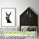 Funny Donkey Wall Decals - Peel and Stick Cute Window Stickers, Removable Vinyl Farmhouse Decor, Weird Gifts for Friends by CozyNest Decor