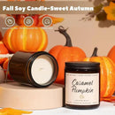 Auelife Fall Candle, Caramel Pumpkin Scented Candle – Fall Soy Candles for Home, Cozy Autumn Aromatherapy Candles, Sweet Pumpkin & Caramel Fragrance | Gift for Women, Home Décor by CozyNest Decor