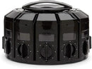 Kitchen Art Spice Rack Select-A-Spice Auto-Measure Carousel 12 Compartments Black 8.75 x 8.75 x 6 inches by CozyNest Decor