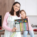 Reward Chart for Kids,Magnetic Behavior Chore Chart for Kids at Home,26 Black Chore Charts,1960 Star Stickers,56 Reward Stickers,Incentive Chore Chart to Develop Responsibility and Good Habits by CozyNest Decor