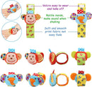 BLOOBLOOMAX Sock rattles for Babies 0-24 Months Baby Animal Foot Finder Educational Toys by TinyTreasures Baby Boutique