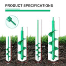 4 Pack Garden Ground Earth Spiral Drill Bit for 3/8" Hex Drive Drill, Auger Drill Bits for Bulbs Planting, Hole Digger Flowers,Bedding Digging Plant Rapid Planter Tool by GreenHaven Gardens