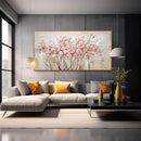 Pink Large Framed Canvas Wall Art Botanical Photo Canvas 29"x58" Artwork for Living Room Kitchen Women Room Decor for Bedroom by CozyNest Decor