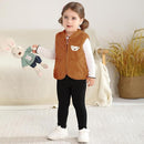Baby Boys Girls Fleece Vest Zip Up Cute Bear Jackets Fuzzy Fall Winter Warm Clothes Newborn Outwear for Toddler Infant by TinyTreasures Baby Boutique