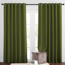 NICETOWN 50% Room Darkening Olive Sliding Glass Curtains 2 Panels Set - Window Treatment Thermal Insulated Grommet Light Blocking Sound Reducing Drapes for Bedroom/Living Room, W80 x L84 by TinyTreasures Baby Boutique