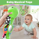 Baby Toys 6-12 Months Music Caterpillar Infant Toys Stuffed Animals 0-3-6 Months Tummy Time Teething Sensory Toys with Mirror Rattle&Pull String for Boys Girls Birthday Gifts|Grass Green,Leafy by TinyTreasures Baby Boutique