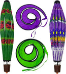 2 PCS Gaint Hot Air Balloon Wind Spinners 59 inch Garden Wind Spinner Large Hummingbird Ladybug Spinners Hanging Wind Socks Twisted Whirlygig Windmill for Yard Garden Lawn Outdoor Decorations by GreenHaven Gardens
