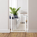 Easy Step Walk-Thru Baby Gate – Adjustable Safety Gate for Babies & Pets, Pressure Mount Kit, Includes Wall Cups – 29.7 to 32W x 30.5H inches, CPC Certified by TinyTreasures Baby Boutique