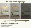 Wireless Picture Lights Rechargeable Gallery Lighting Battery Picture Frame Light with Remote and Timer, Adjustable Art Light for Paintings, Portraits, Antique Bronze Finish 24'' Inch 5W 2700K by CozyNest Decor