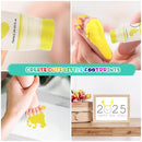 75ml Yellow Baby Hand and Footprint Ink Kit, Baby Handprint Footprint Paint for Newborn Keepsake, Dog Cat Paw Print Kit, Washable, Non Toxic Acid-Free, Safe Gentle for Ideal New Mom Gifts by TinyTreasures Baby Boutique