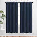 NICETOWN Blackout Curtain Panels 72 - Window Treatment Energy Saving Thermal Insulated Solid Grommet Blackout Drapes for Living Room (Navy, 1 Pair, 52 by 72-Inch) by TinyTreasures Baby Boutique