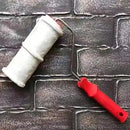 Tookie Embossed Paint Roller, 8 Inch Brick Embossing Roller for Wall Decoration, Art Brush Paint Roller Embossing Cylinder with Rubber Handle for Household DIY Paint Roller Art by GreenHaven Gardens