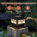 Solar Post Cap Lights Bronze Fence Deck Post Light Solar Powered Fit 3.5x3.5 4x4 5x5 Wooden Posts 8 Packs by GreenHaven Gardens
