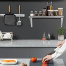 HARDURA Stainless Steel Shelf 12" x 36", 230lb Commercial Shelves Wall Mount Metal Shelving with Backsplash and Brackets for Kitchen, Restaurant, Laundry Room and Home by CozyNest Decor