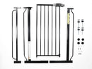 Regalo Easy Step Extra Tall Walk Thru Baby Gate, Bonus Kit, Includes 4-Inch Extension Kit, 4 Pack of Pressure Mount Kit and 4 Pack of Wall Cups and Mounting Kit, Black by TinyTreasures Baby Boutique