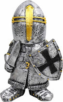 nezababy Knight Gnomes Guard Garden Statue Decoration Medieval Wee Crusader Battle Swordsman Fighting Outdoor Figurines Lawn Decor Resin (C) by GreenHaven Gardens
