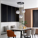 KCO Lighting 3 Pendant Light Fixtures Ceiling Hanging Large Glass Cluster Chandelier Nordic Mercury Glass Pendant Light Modern Cluster Pendant Light Fixture by CozyNest Decor