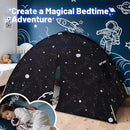 Sumbababy Large Teepee Tent for Kids: with Star Lights - Tent for Toddler Indoor Kids Teepee Tent for Boys & Girls - Toddler Play Tent Inside Canopy Bed for Playroom Gift Toys (Black Galaxy) by TinyTreasures Baby Boutique