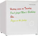 FRIGIDAIRE EFR107-WHITE, Mini Fridge for Dorm with White Board & Small Ice Freezer 1.6 Cu Ft Compact Refrigerator, White by CozyNest Decor