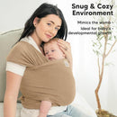 KeaBabies Baby Wrap Carrier - All in 1 Original Baby Carrier Newborn to Toddler Sling, Easy to Wear, Hands Free Bonding, Lightweight, Breathable Infant Wraps (Warm Hearth) by TinyTreasures Baby Boutique