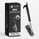 Heavy Duty Grill Brush for Outdoor Grill – Safe Grill Brush Designed by Firefighter | Barbecue Grill Brush & BBQ Brushes for Grill Cleaner | Durable & Safe for All Grates by GreenHaven Gardens