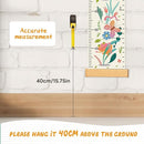 Personalized Name Growth Chart for Wall, Flower Birds Canvas Height Chart for Kids Baby Child Toddler Boys Girls, Canvas&Wood Growth Chart for Wall Room Nursery Decor,Easy Care by TinyTreasures Baby Boutique