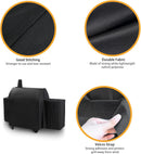 Grill Cover for Char-Griller Smokin Champ 1624 Smoking Champ Offset Smoker 1733, Blazer 2130 and Classic 2175, Heavy Duty Waterproof UV Resistant Cover, Outdoor BBQ Accessories by GreenHaven Gardens