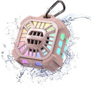 INSMY IP67 Waterproof Bluetooth Speaker, Shower Speaker Portable Small Clip-on, Multi Sync 100+ Speakers, Big Volume Booming Bass, 24H Playtime/Floatable/RGB Lights for Outdoor/Kayak/Beach(Pink) by TinyTreasures Baby Boutique
