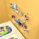 24 inches Wall Mounted Kids Bookshelf, Clear Acrylic Display Book Shelves for Kids Room Nursery Toddler Classroom 2 Packs by TinyTreasures Baby Boutique