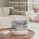 Dreo Top Fill 4L Humidifiers for Bedroom, 36H Runtime, 28 dB Quiet Cool Mist Supersized Air Humidifier for Large Room, Plants, Baby Nursery, Indoor, Night Light, Easy to Clean & Fill, Gray by TinyTreasures Baby Boutique