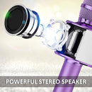 BONAOK Wireless Bluetooth Karaoke Microphone, 3-in-1 Portable Handheld Mic Speaker Machine for All Smartphones, for Girls Boys Kids Adults All Age Q37(Light Purple) by TinyTreasures Baby Boutique