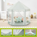 Monobeach Princess Tent Girls Celadon Large Playhouse Kids Castle Play Tent with Star Lights Gift Toy for Children Indoor and Outdoor Games, 55'' x 53'' (DxH) by TinyTreasures Baby Boutique