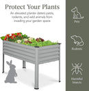 Best Choice Products 48x24x30in Galvanized Raised Garden Bed, Metal Elevated Planter Box, Vegetable Garden for Backyard, Patio, Balcony - Moonlight Gray by GreenHaven Gardens