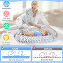 Baby Lounger - Baby Lounger for Newborn 0-24 Months, Breathable and Soft Cotton Cover Baby Nest, Portable Cozy Tummy Time Lounger for Home and Travel, Ideal Baby Essentials & Shower Gifts by TinyTreasures Baby Boutique