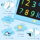 Hockvill LCD Writing Tablet for Kids 12 Inch, Toys for Boys Girls Drawing Pad for 3 4 5 6 7 Year Old Kids Toys, Toddler Erasable Doodle Board Travel Essentials, Children’s Day Gift for Kids - Blue by TinyTreasures Baby Boutique