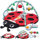 Jyusmile Baby Play Gym Mat, 8-in-1 Tummy Time Mat with 6 Toys, Washable Baby Activity Mat for Visual, Hearing, Sensory, Motor Development, Baby Essentials Gift for Newborn Infant 0-3-6-9-12 Months by TinyTreasures Baby Boutique