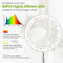Grow Lights for Indoor Plants, 80 LEDs Full Spectrum Plant Lights for Indoor Growing with 2 Mounting Options, 6H 12H 16H Timer, 3 Spectrum Modes, 37 in Height Adjustable Grow Lamp, 2 Pack by GreenHaven Gardens