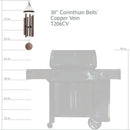 Corinthian Bells by Wind River - 30 inch Copper Vein Wind Chime for Patio, Backyard, Garden, and Outdoor Decor (Aluminum Chime) Made in The USA by CozyNest Decor