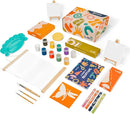 Sculpd Kids Painting Kit, Paint Craft Set for Kids Age 4 to 6, Includes 10 Colour Paint Set, 4 Paint Pens, 2 Canvases, Easels, Magnetic Picture Frame, Additional Art Supplies and Free Guidebook by TinyTreasures Baby Boutique