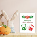 SHLINCO Handprint Keepsake DIY Kit, Baby's First Christmas Keepsake, Winter Decoration, Family Footprint Art for Kids, 7.8x9.8 Inch Canvas, Suitable For Desktop Wall Ornaments by TinyTreasures Baby Boutique