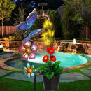 Afirst Solar Outdoor Decorative Butterfly Lights - Faucet Shaped Twinkling Light Garden Stake Decorations for Pathway Lawn Patio Courtyard Backyard by GreenHaven Gardens