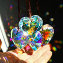 HDCRYSTALGIFTS 6pcs 50mm Crystal Heart Prism Suncatcher Window Sun Catchers Crystals Hanging Decorations Rainbow Maker Pendant Christmas Ornaments by GreenHaven Gardens