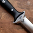 DALSTRONG Hori Hori Garden Knife - 6.5 inch - Straight Edge + Serrated Edge - Gladiator Series Elite - Forged German Steel - Sheath Guard Included - Weeding, Cutting, Digging, Planting - NSF Certified by GreenHaven Gardens
