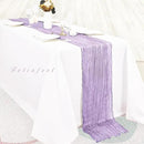 6 Pack Lilac Cheesecloth Table Runner 10FT Rustic Gauze Cheese Cloth Table Runner for Wedding 20 x 120 Inch Long Bridal Baby Shower Table Decor Boho Fabric Sheer Birthday Party Table Decorations by CozyNest Decor